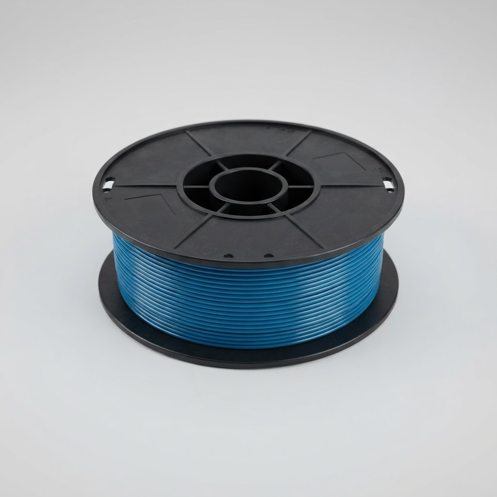 Ocean Blue recycled filament spool
